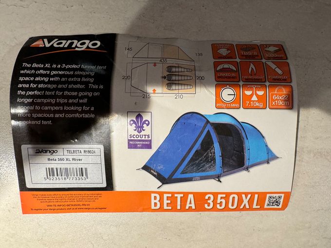 3 person Vango tent ISK 2,600