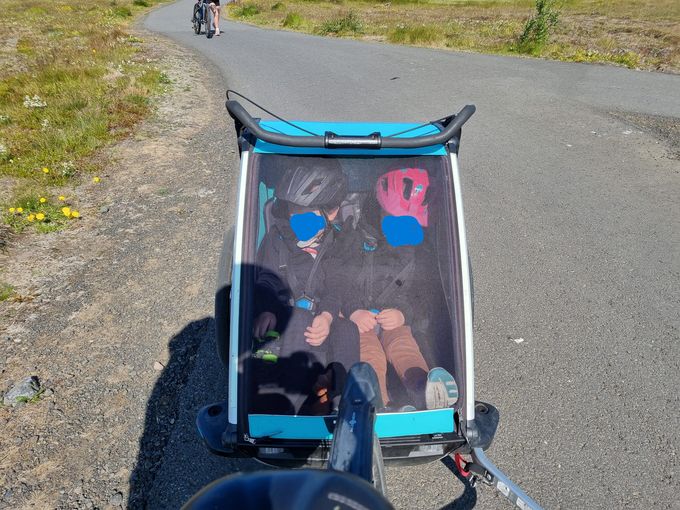 Two-child cycle trailer ISK 6,500