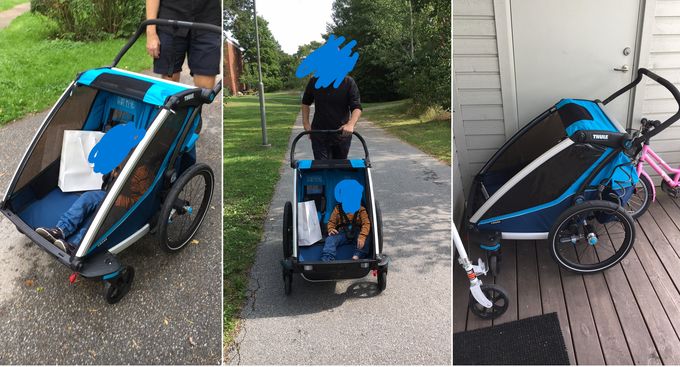 Two-child cycle trailer ISK 6,500